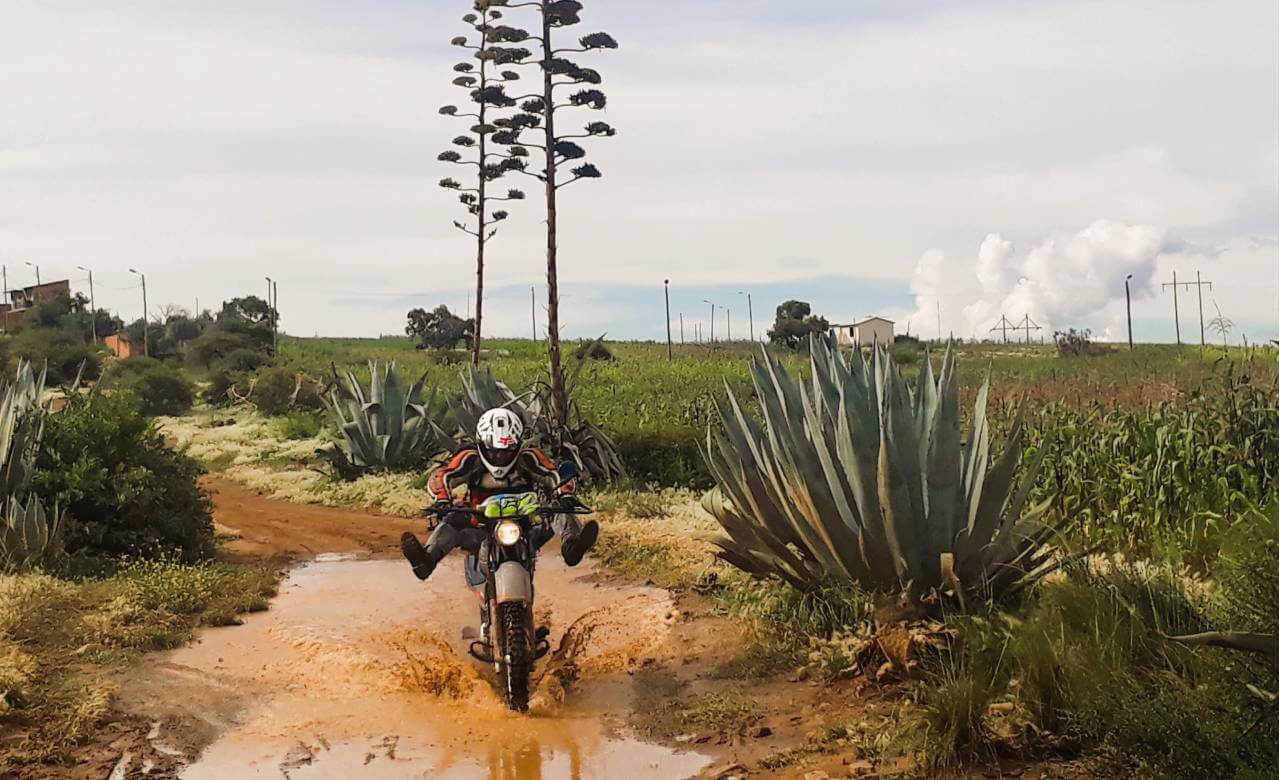 Enduro motorcycle tour near Sucre Bolivia 1