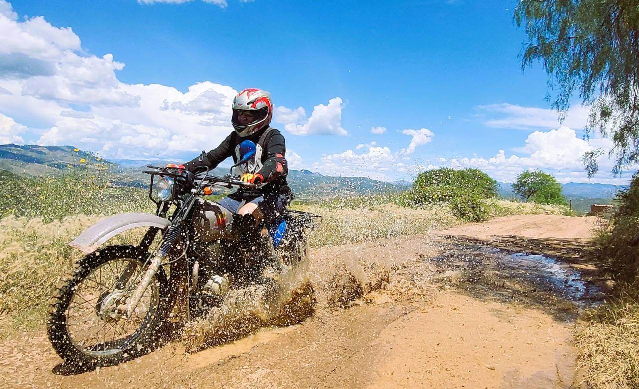 Enduro motorcycle tour near Sucre Bolivia 3